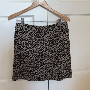 Loft Animal Print Pencil Skirt | Pockets